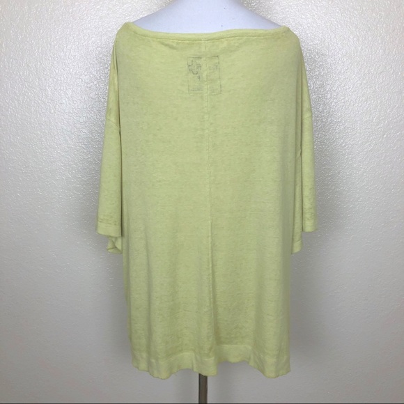 ‼️CLEARANCE‼️ Free People We the Free Yellow Knit Comfy Shirt - Picture 4 of 8